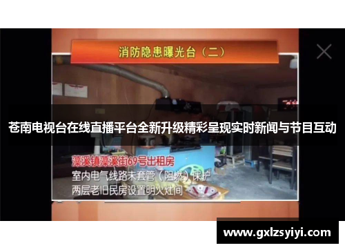 苍南电视台在线直播平台全新升级精彩呈现实时新闻与节目互动